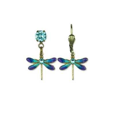 Blue Beauty Dragonfly Earrings