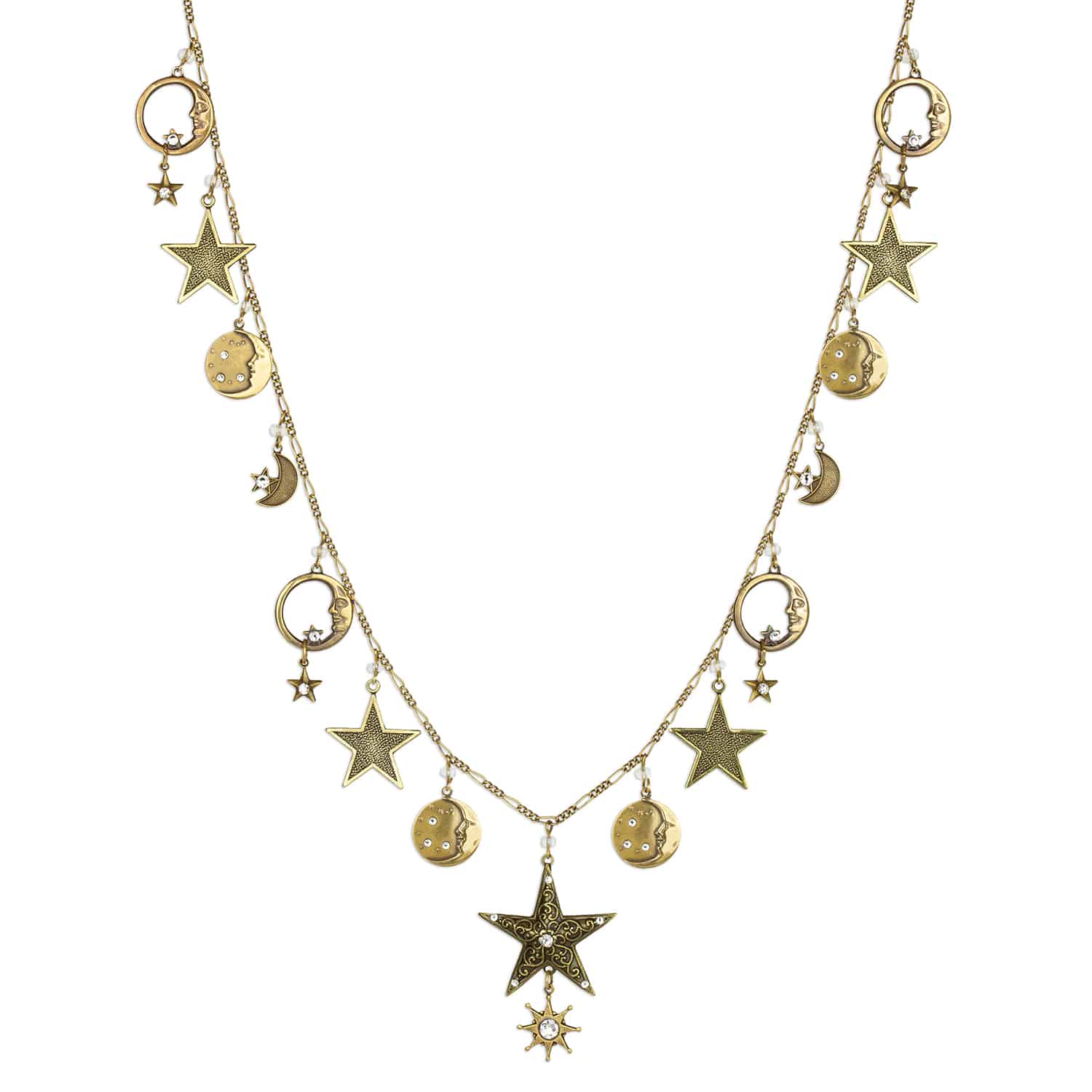 Cassiopeia Crystal Charm Necklace