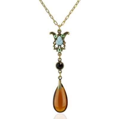 Enchanted Garden Crystal Drop Necklace