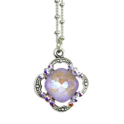 Eva Lavender DeLite Crystal Necklace