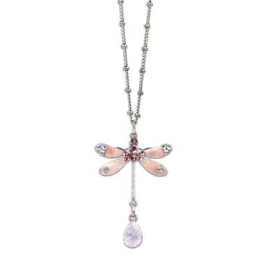 Rosalina  Crystal Dragonfly Necklace