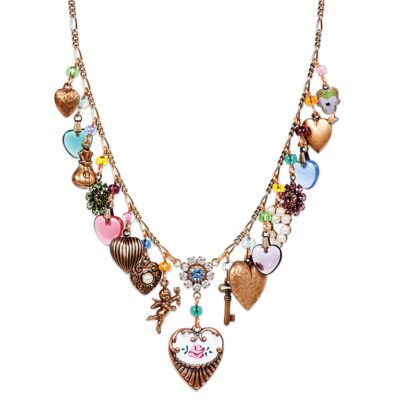 Enchanting Heart Charm Necklace