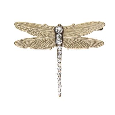 Mina Crystal Dragonfly Pin