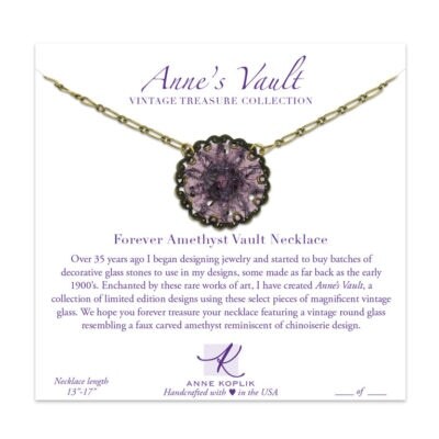 Forever Amethyst Vault Necklace