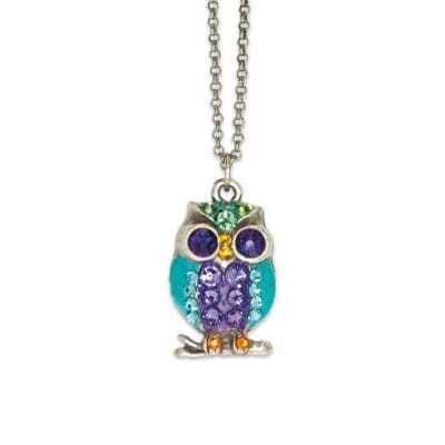 Sophia Crystal Owl Necklace