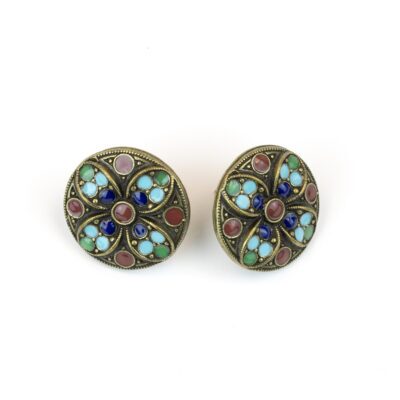 Art Deco Egyptian Revival Post Earring