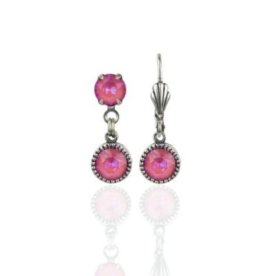 Lotus Delite Silver Drop Earrings