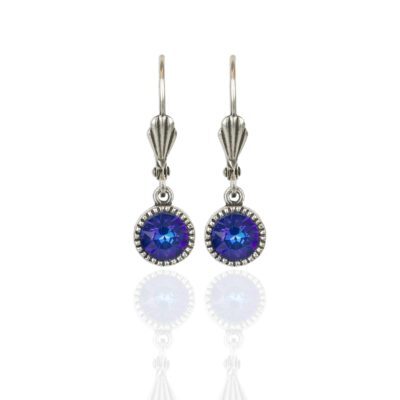 Royal Blue DeLite Silver Drop Earrings