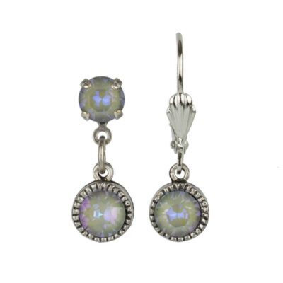 Serene Grey DeLite Drop Silver Earrings