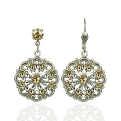 Harper Crystal Golden Shadow Earrings