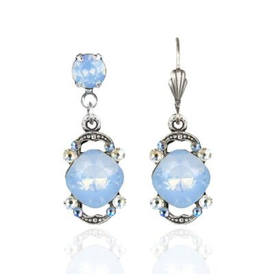 Eva Air Blue Opal Cushion Earrings