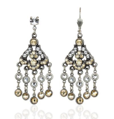 Wrenley Crystal Golden Shadow Earrings