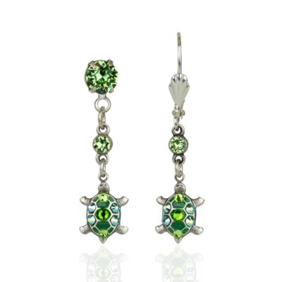 "Turtle-y" Sparkling Crystal Earrings
