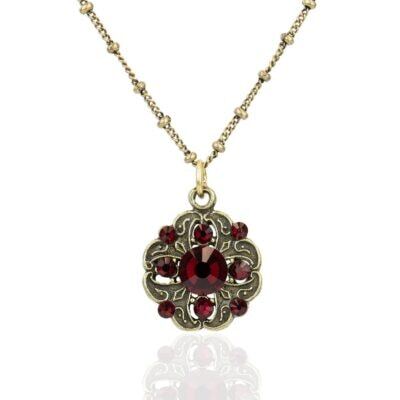 Phoebe Red Crystal Necklace