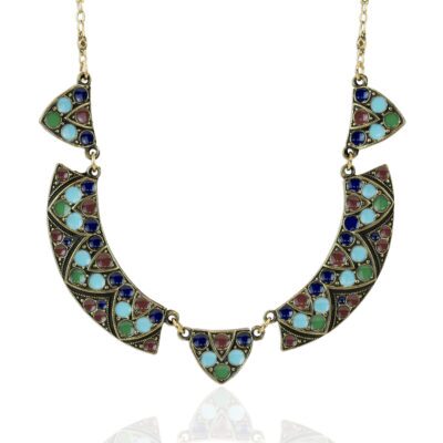 Art Deco Egyptian Revival Collar Necklace