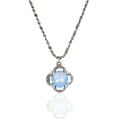Eva Air Blue Opal Crystal Necklace