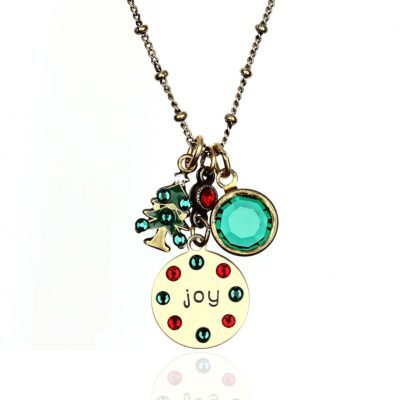 Christmas Tree Joy Jumble Charm Necklace