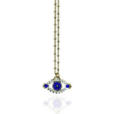 Mati Crystal Evil Eye Necklace