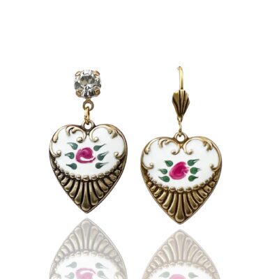 Enchanting Heart Charm Earrings