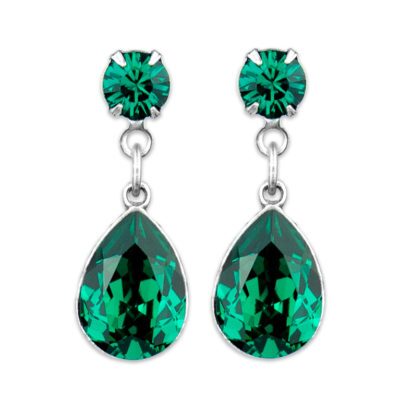 Emerald Teardrop Earrings