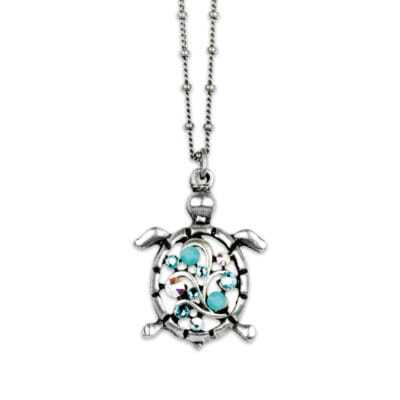 Coco Turtle Crystal Necklace