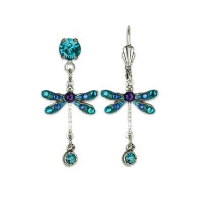 Cadence Crystal Dragonfly Earrings
