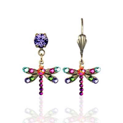 Irissa  Crystal Dragonfly Earrings