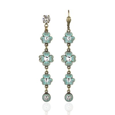 Dakota Aquamarine Crystal Earrings