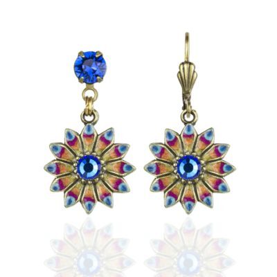 Rehana Crystal Sunburst Earrings