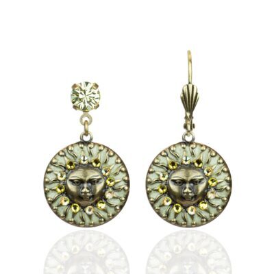 Helie Crystal Sun Earrings