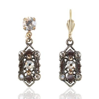 Romantic Vintage Inspired Crystal Collar Earring