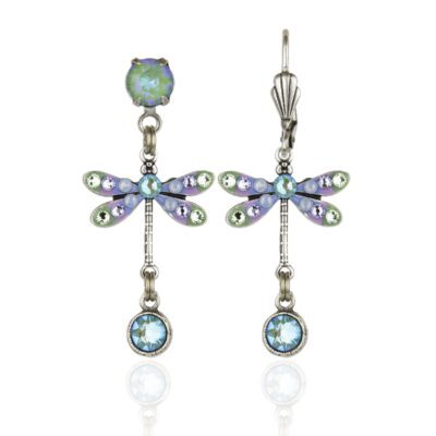 Brisa  Crystal Dragonfly Earrings