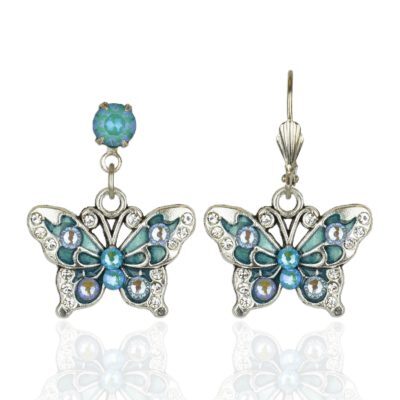 Veda Crystal Butterfly Earrings