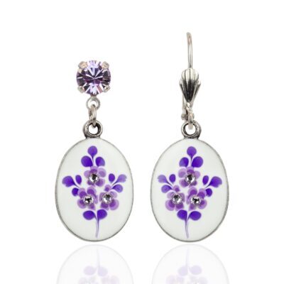 Lavendula Crystal Jill's Garden Earrings