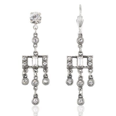 Vintage Style Art Deco Nostalgia Crystal Chandelier Earring