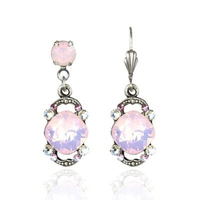 Air Blue Opal Classic Vintage Inspired Crystal Earrings