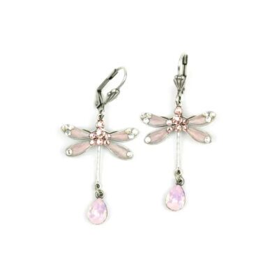 Linnea Crystal Dragonfly Earrings