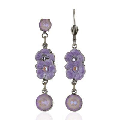 Campanula Crystal Bellflower Earrings