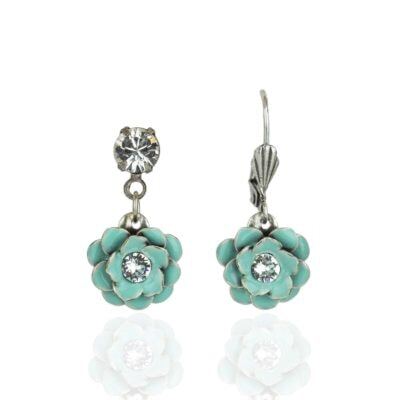 Country Rose Crystal Earrings