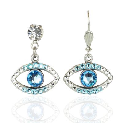 Mavi Crystal Evil Eye Earrings