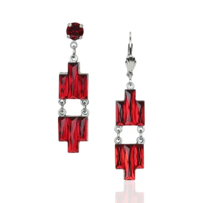 Anne's Vault Forever Autumn Red Earrings