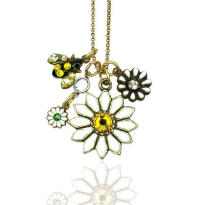 "Oopsy Daisy" Crystal Jumble Charm Necklace