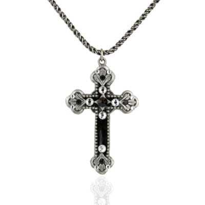 Morgana Crystal Cross Necklace