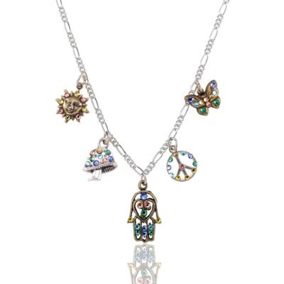 Unity Peace Luck Renewal Protection Crystal Charm Necklace