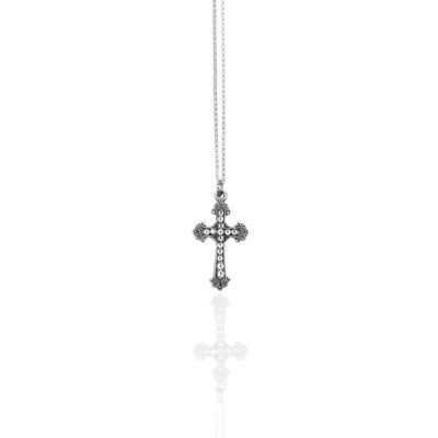 Classic Crystal Cross Necklace
