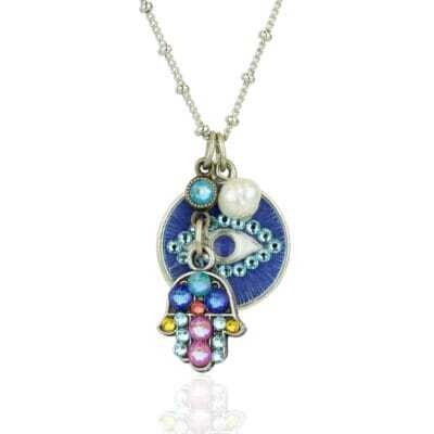 Azil Crystal Protection Jumble Charm Necklace