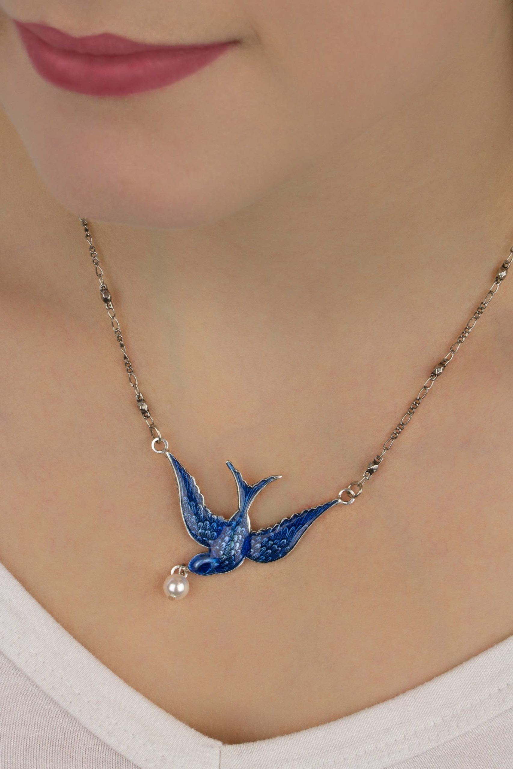 アクセサリー bluebird Bluebird of Happiness Necklace - Anne Koplik Designs