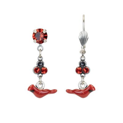 Constance Cardinal Crystal Charm Earrings