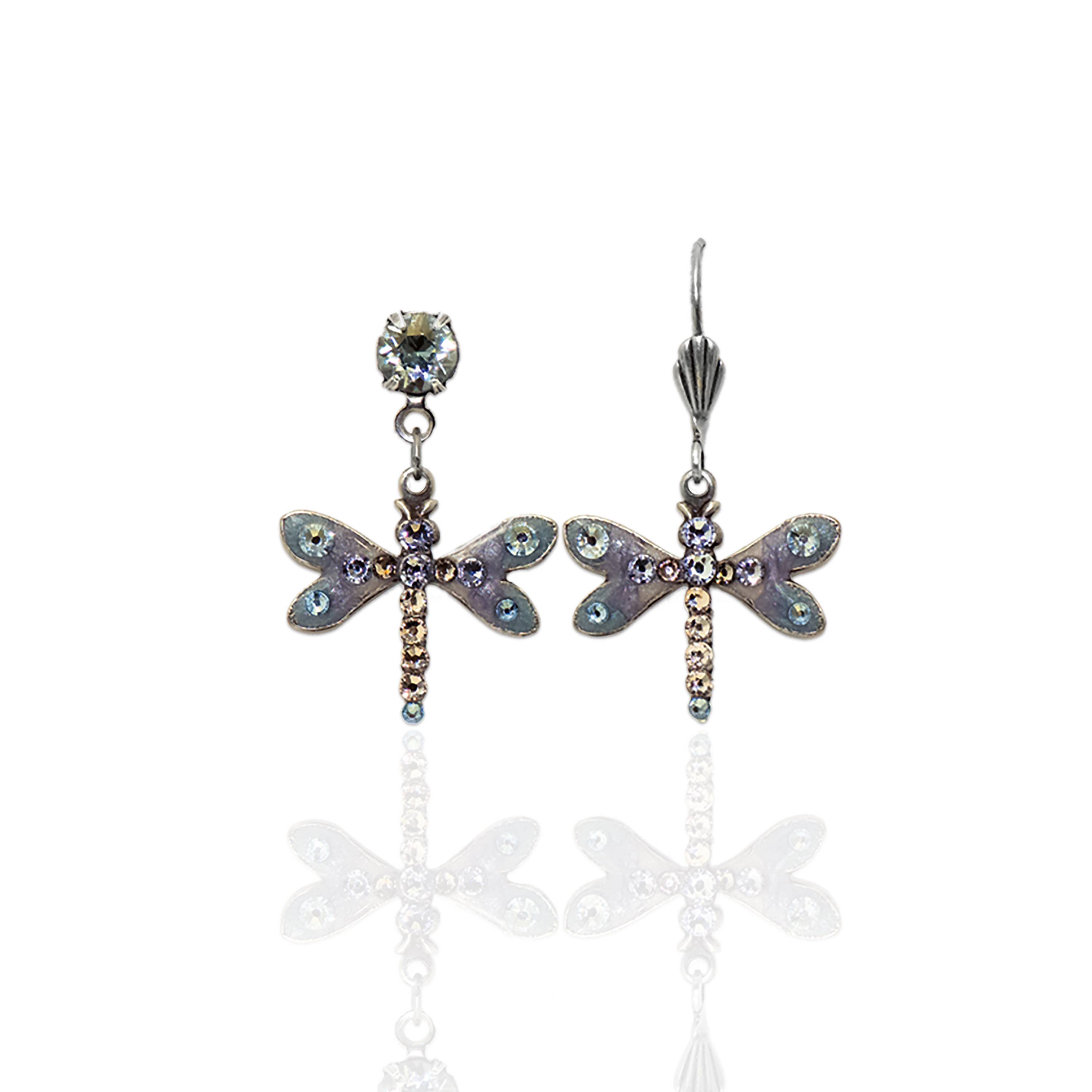 Nyssa Crystal Dragonfly Earrings