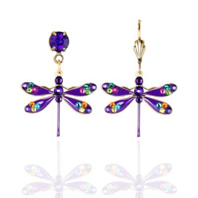 Allora  Crystal Dragonfly Earrings